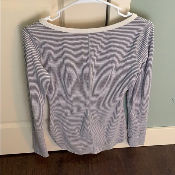 Lululemon Athletica Striped Henley Long-Sleeve - Picture 2 of 3